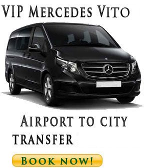  VIP Van Mercedes Vito and V Class transfer from Belgrade airport to city or Hotel from 50€ one way