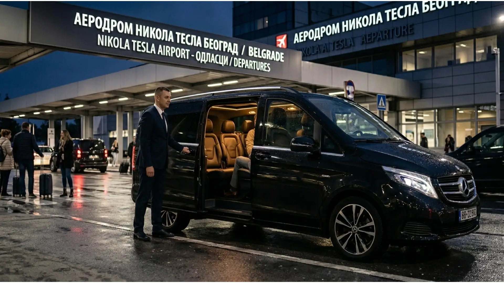 Van hire Belgrade - Mercedes V-Class with driver for group transfers in Serbia