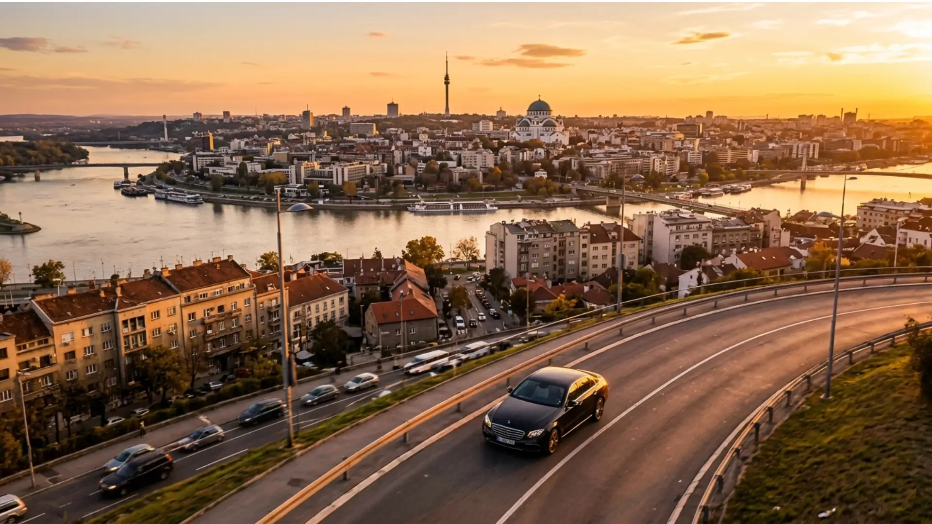 Belgrade city panorama — private transfer and travel guides for Serbia by Transfers in Belgrade