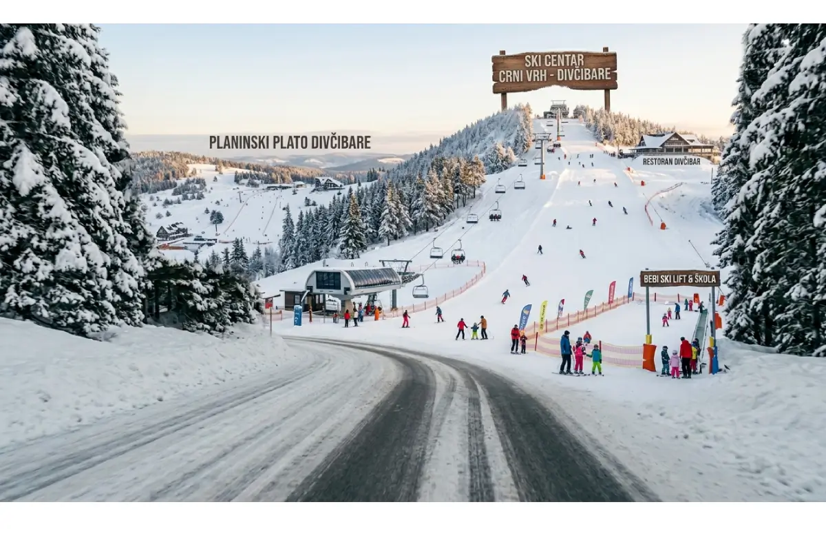 Crni Vrh ski centre at Divčibare -private transfer destination from Belgrade